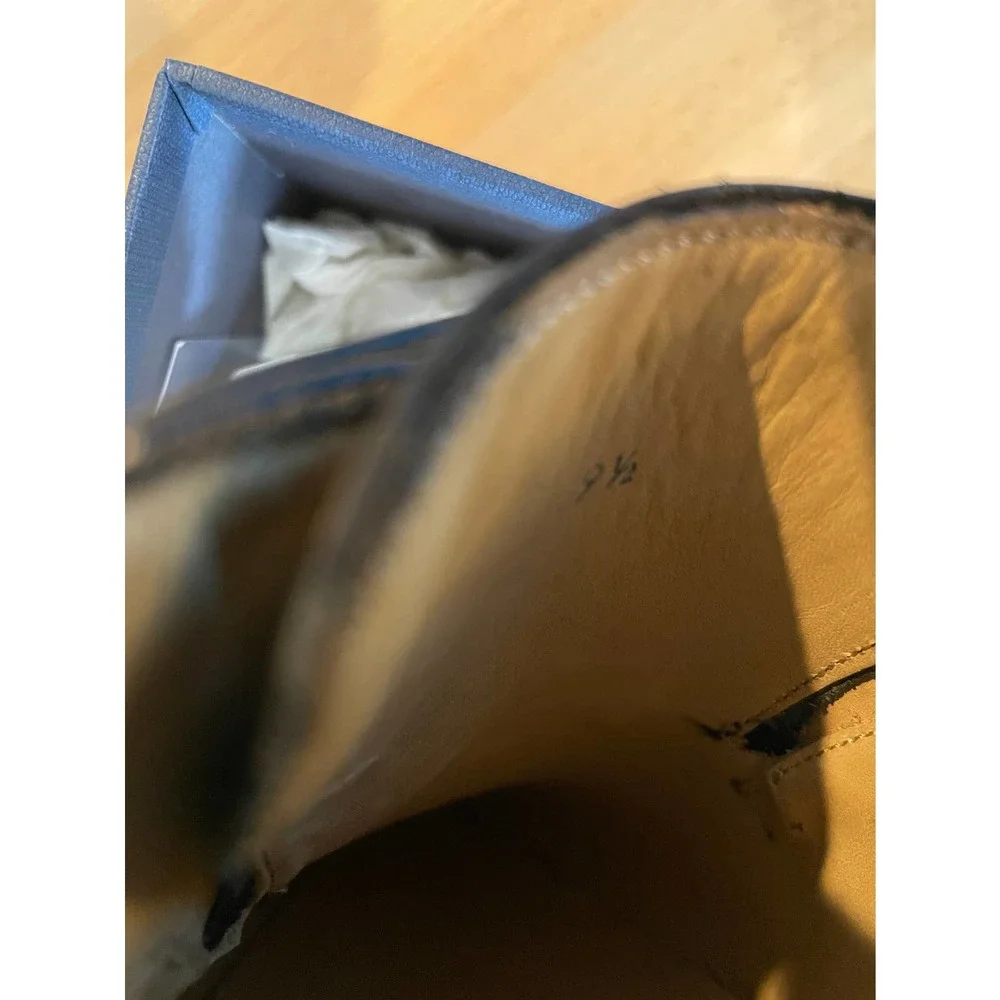 Jack Erwin "Phineas" Black Leather Cap-Toe Monk Strap   NIB - Picture 6 of 7